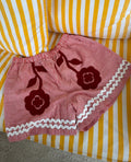 Pantalones cortos Abelone - Flor roja