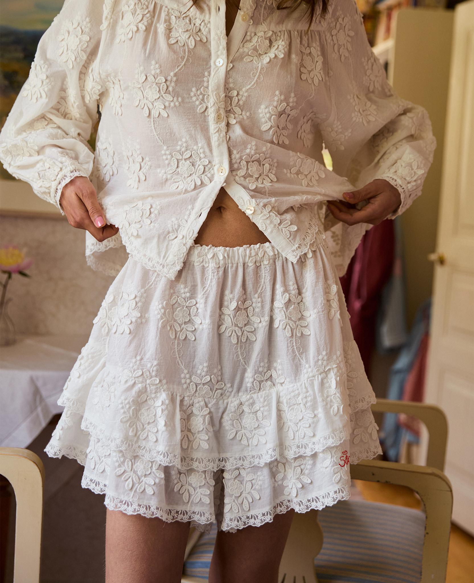 Pantalones cortos Delphine - Blanco roto