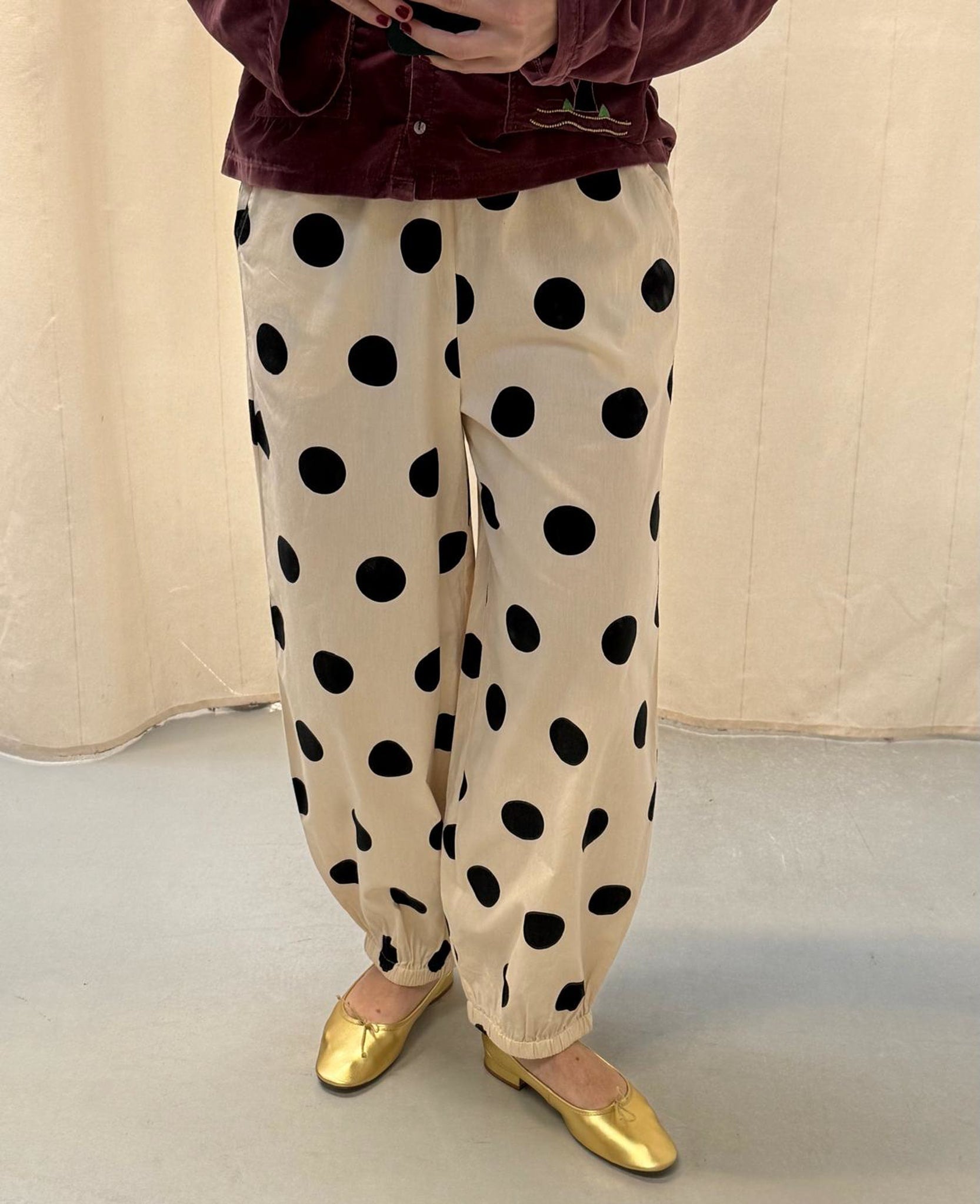 Pantalones Iluna - Lunares negros