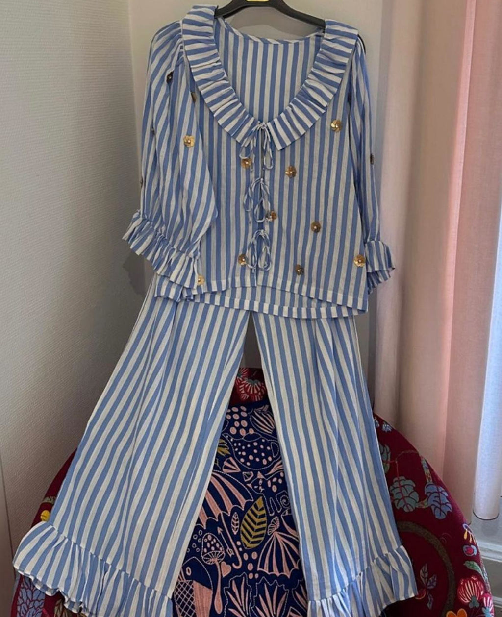 Pantalones Kiki - Rayas azules