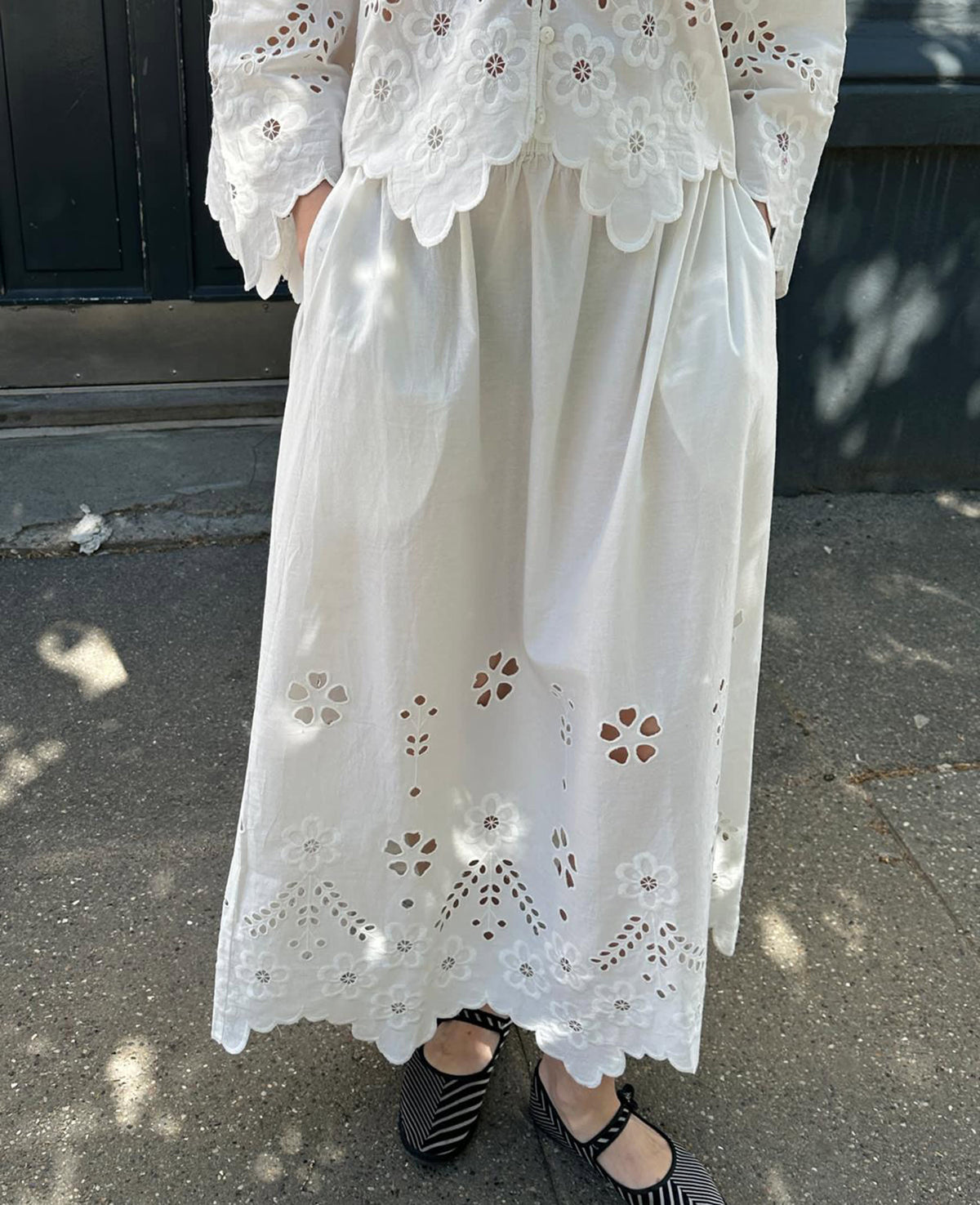 Falda Trine - Calado blanco